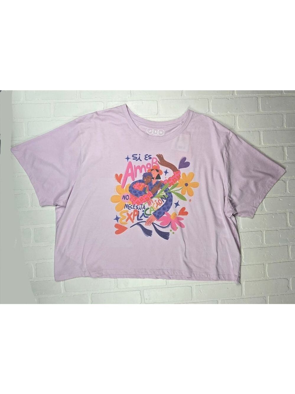 JZD x Target Pride Month Lilac Cropped T-shirt 4X